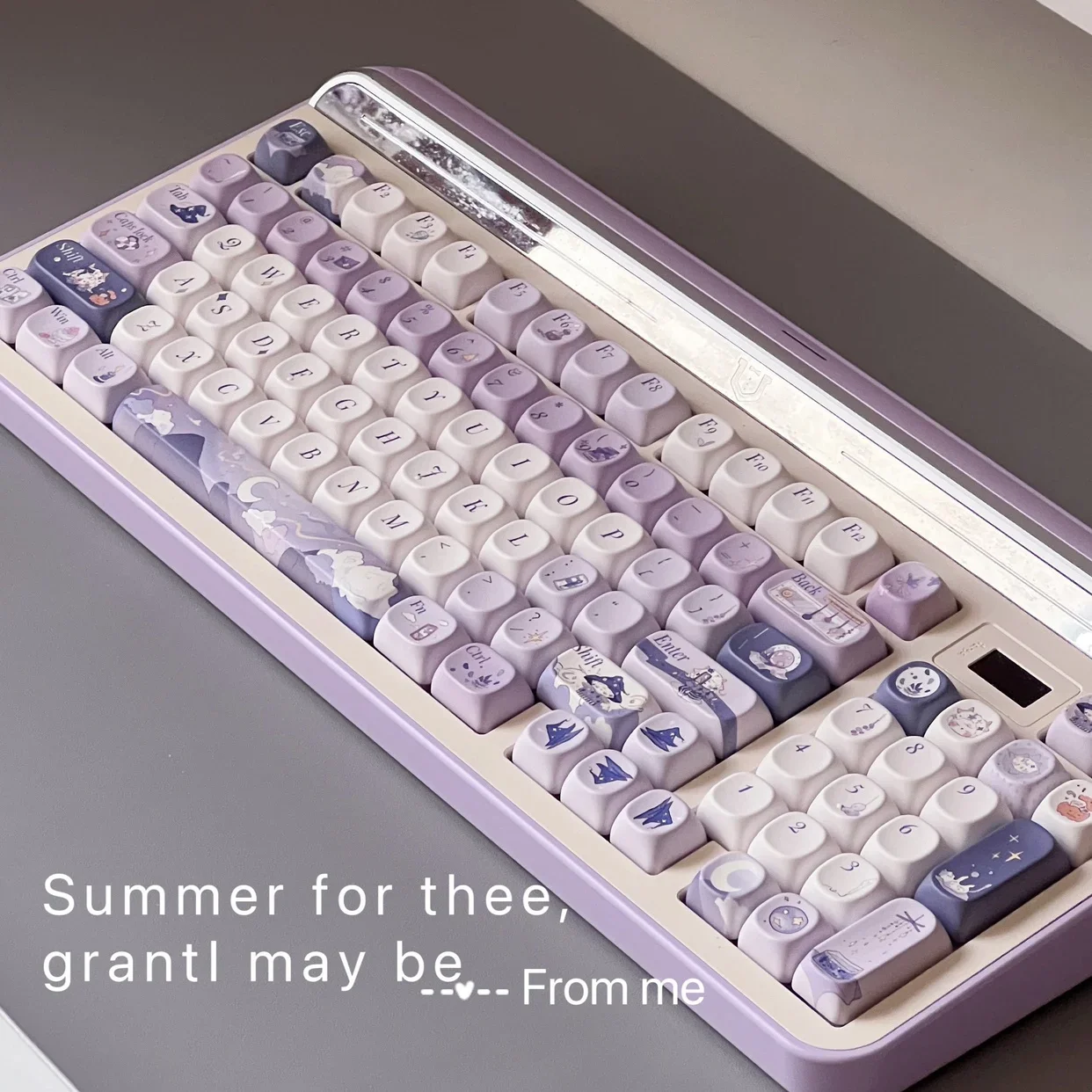 Yangyang college moa height keycap customization heat sublimation original design cute wind
Yangyang college moa height keycap customization heat sublimation original design cute wind