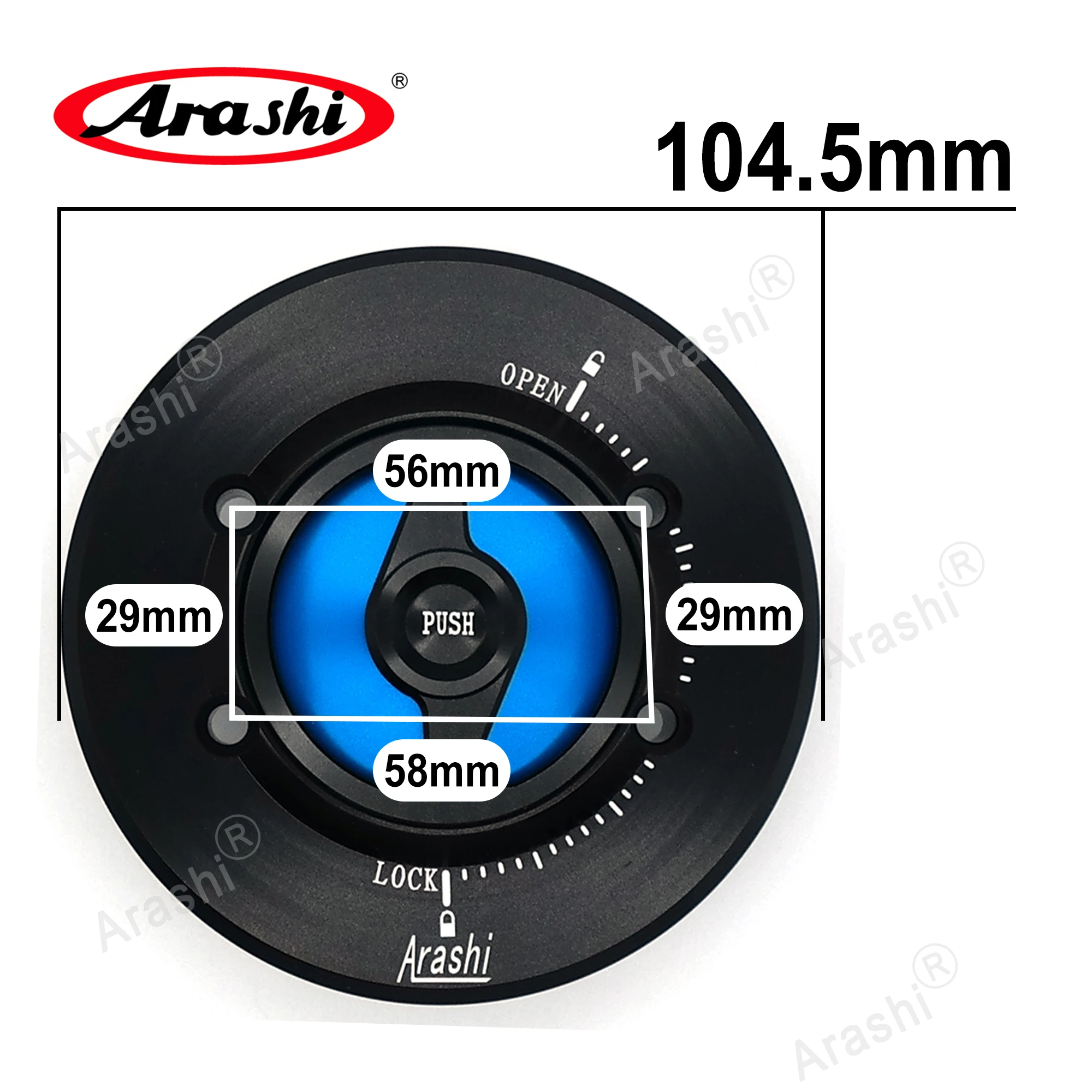 Arashi For BMW F800GT F800R F800GS Adventure 2014 2015 2016 104.5mm Gas Fuel Tank Cap Cover Accessories CNC Aluminium 4 Spots
Arashi For BMW F800GT F800R F800GS Adventure 2014 2015 2016 104.5mm Gas Fuel Tank Cap Cover Accessories CNC Aluminium 4 Spots
