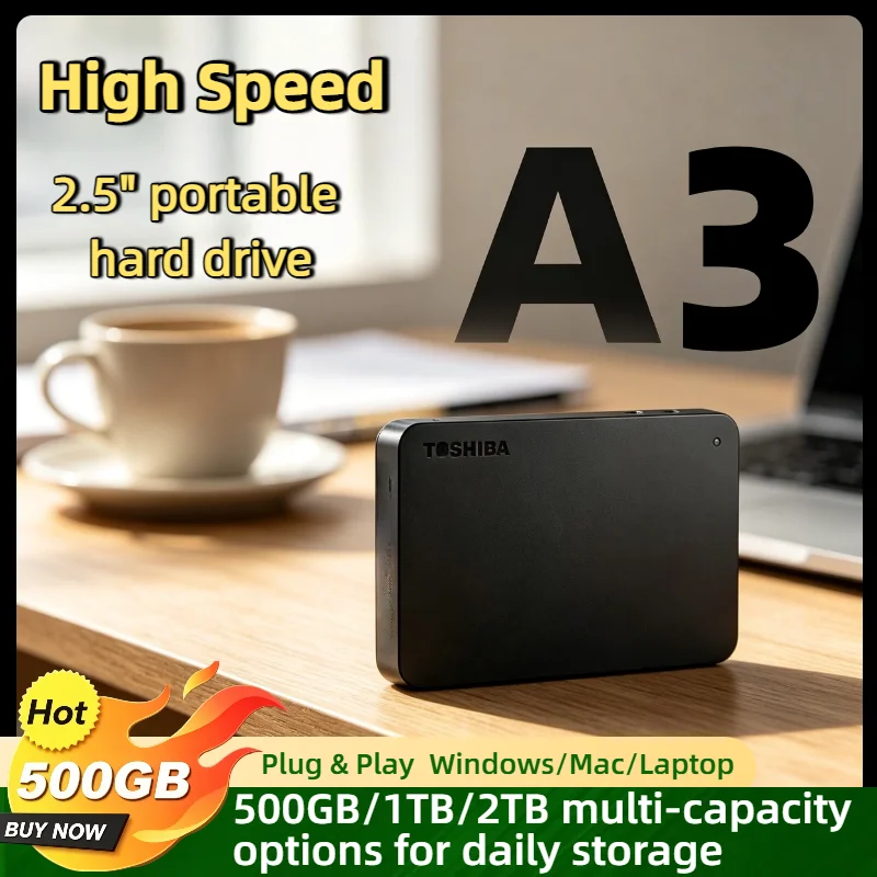 Toshiba For OEM A3 Expansion 500GB 1TB 2TB USB 3.0 2.5 Inch Portable External HDD Hard Disk Drive Box Storage Compact Pro
Toshiba For OEM A3 Expansion 500GB 1TB 2TB USB 3.0 2.5 Inch Portable External HDD Hard Disk Drive Box Storage Compact Pro