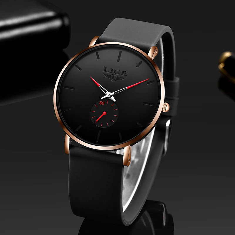 LIGE Outdoor Casual Sport Man Watch Fashion Luxury Simple Dial Silicone Strap Clocks Waterproof Quartz Watches for Men Male Gift
LIGE Outdoor Casual Sport Man Watch Fashion Luxury Simple Dial Silicone Strap Clocks Waterproof Quartz Watches for Men Male Gift