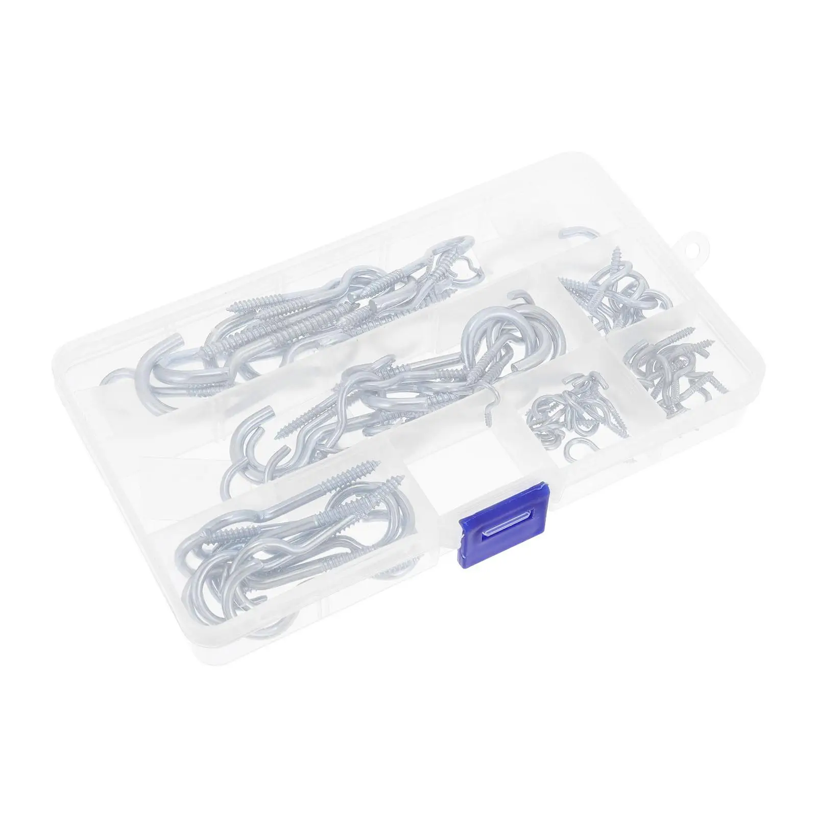 80pcs Hooks Kit Carbon Steel Galvanized Ceiling Cup Eyebolt Screw Long Thread Wall Hanging Lightweight Assortment Storage
80pcs Hooks Kit Carbon Steel Galvanized Ceiling Cup Eyebolt Screw Long Thread Wall Hanging Lightweight Assortment Storage
