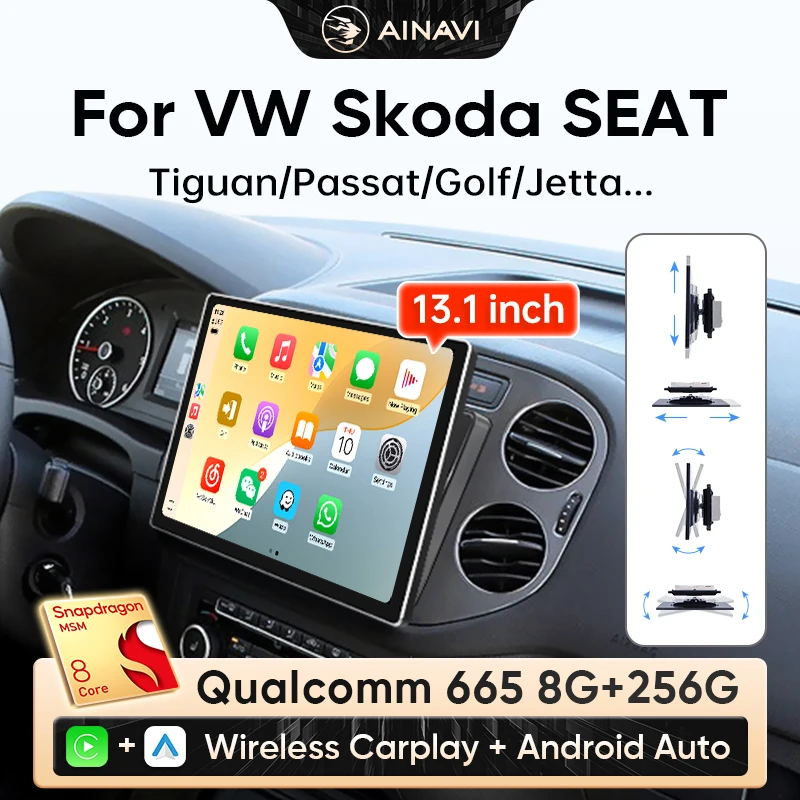 Ainavi 13.1 Car Radio For Volkswagen VW Tiguan Amarok Golf Plus T5 Touran Multivan Wireless Carplay Android Auto Car Multimedia
Ainavi 13.1 Car Radio For Volkswagen VW Tiguan Amarok Golf Plus T5 Touran Multivan Wireless Carplay Android Auto Car Multimedia
