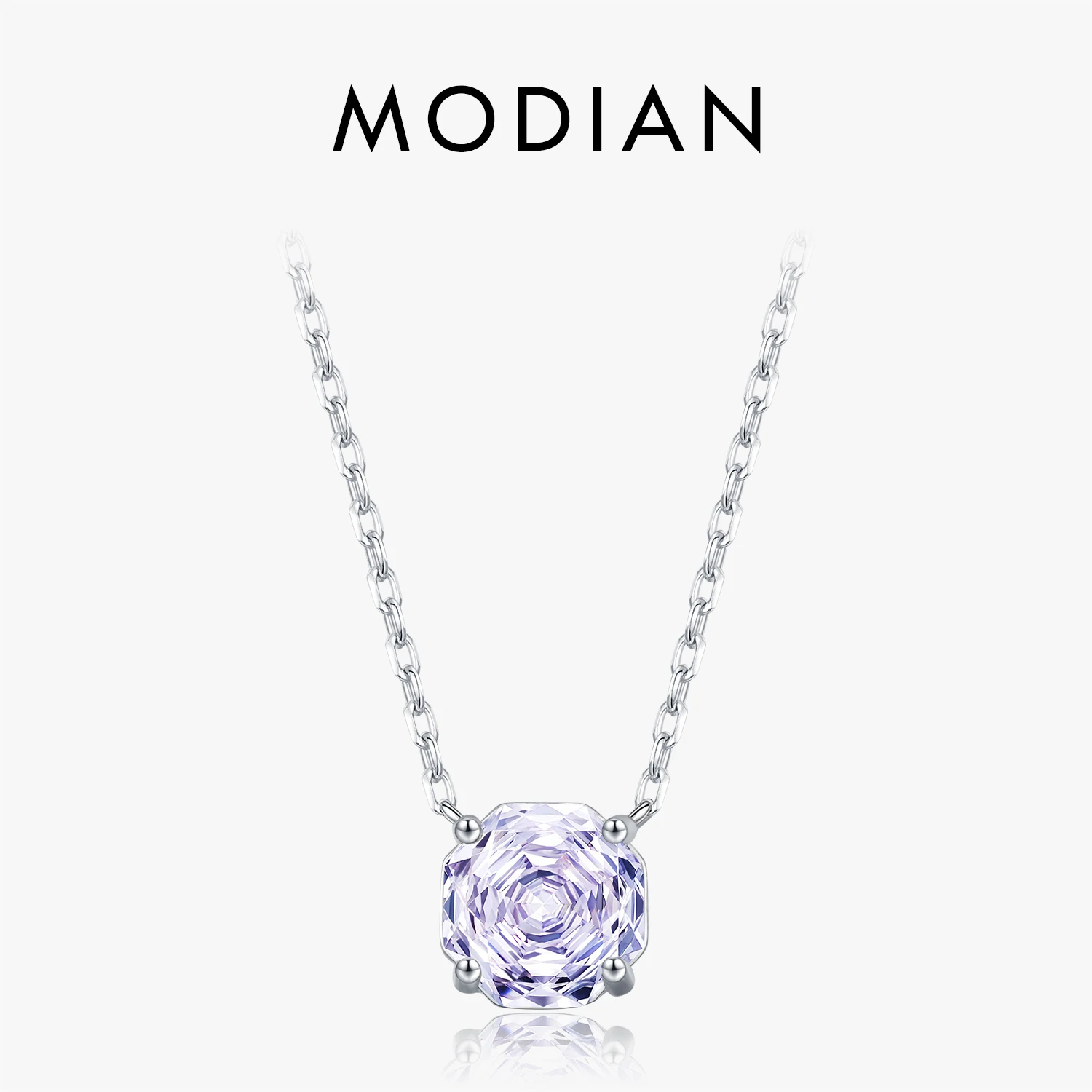 MODIAN 925 Sterling Silver Original Elegant Lavender Color Rose Cut CZ Pendant Necklace For Women Fine Jewelry
MODIAN 925 Sterling Silver Original Elegant Lavender Color Rose Cut CZ Pendant Necklace For Women Fine Jewelry