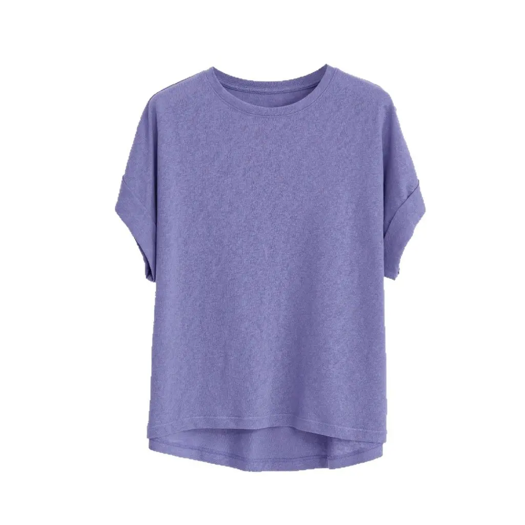 Women's Short-Sleeved Crewneck T-shirt Cotton Linen Blend Comfortable Base Layer Spring Summer New Arrivals 
Women's Short-Sleeved Crewneck T-shirt Cotton Linen Blend Comfortable Base Layer Spring Summer New Arrivals