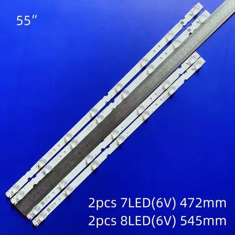 Paski LED dla Thomson 55UD6336 55UD6306 55UD6406X1 55UD6406 TCL 55DP600 55DP660 L55P65US 55S423 55S421 GIC55LB112 GIC55LB111
