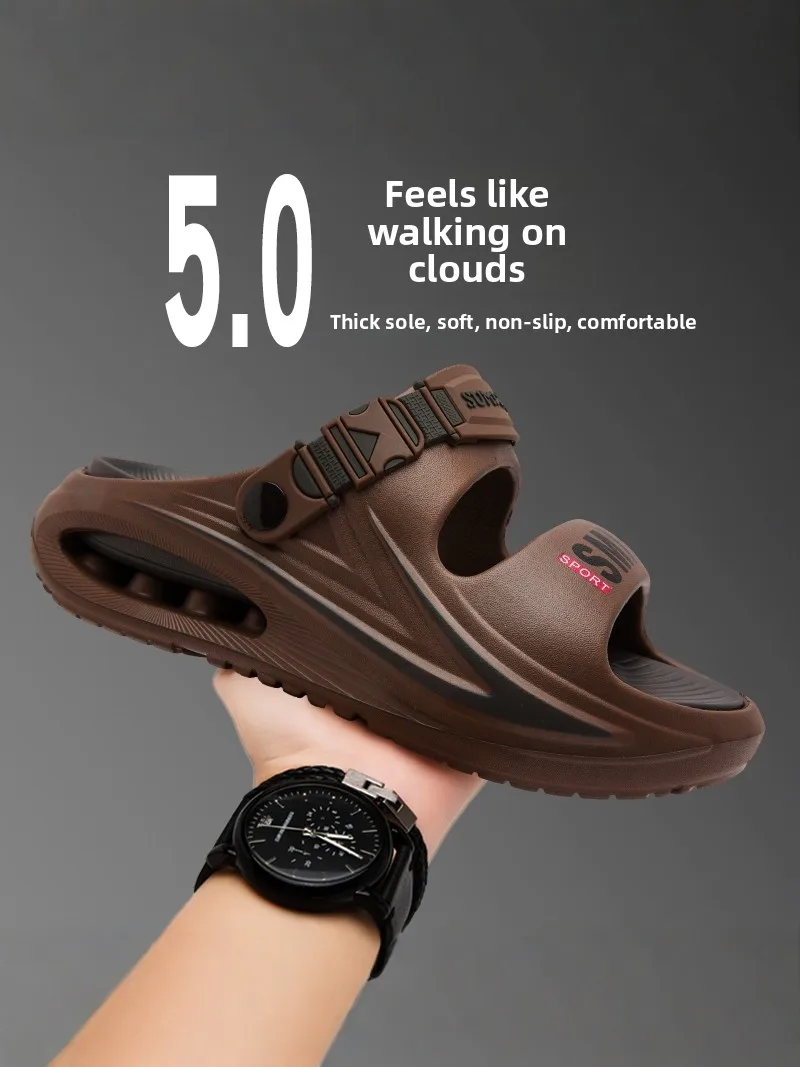 Casual Men's Slippers Summer Outdoor Anti-Slip Sports Sensation Beach Sandals Two-Way Wear Driving Home Leisure Clogs
Casual Men's Slippers Summer Outdoor Anti-Slip Sports Sensation Beach Sandals Two-Way Wear Driving Home Leisure Clogs