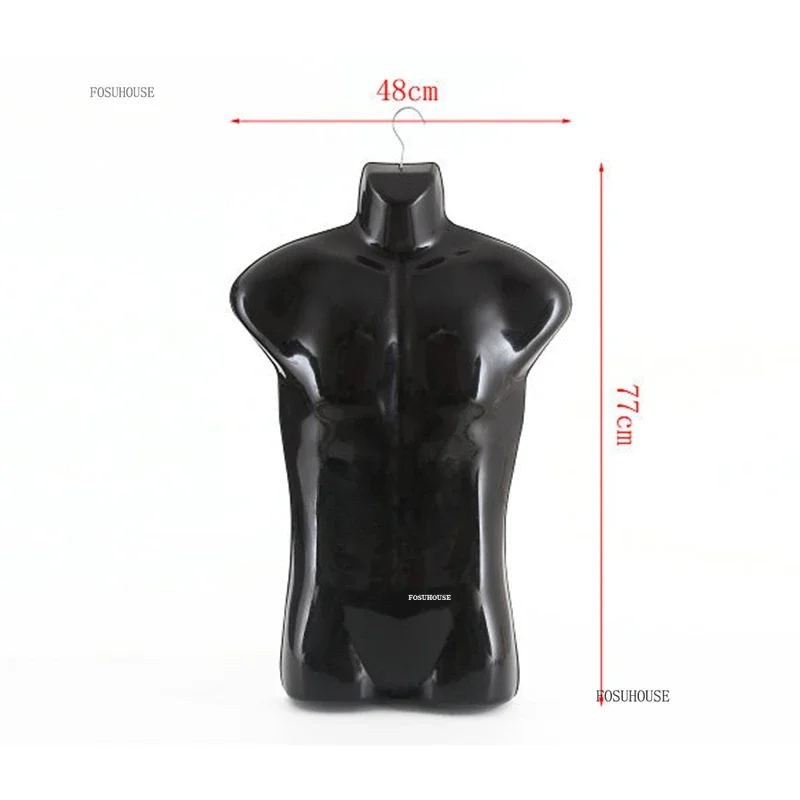 New Plastic Men's Mannequin Piece for Clothing Mannequins Hanger Black and White Men's Mannequin Swimsuit Window Display Rack
New Plastic Men's Mannequin Piece for Clothing Mannequins Hanger Black and White Men's Mannequin Swimsuit Window Display Rack