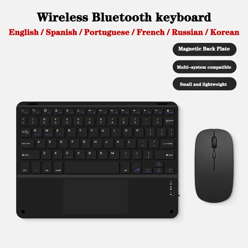 Wireless Bluetooth Touch Keyboard For iPad Phone Tablet Portable Bluetooth Keyboard and Mouse For Samsung Xiaomi Lenovo Android
Wireless Bluetooth Touch Keyboard For iPad Phone Tablet Portable Bluetooth Keyboard and Mouse For Samsung Xiaomi Lenovo Android