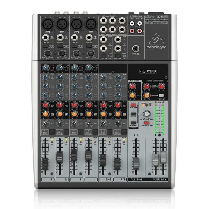 Behringers 1204USB 8-полосный домашний микшер для пения K, живой микшер, профессиональный сценический шкаф, звуковая консоль
Behringers 1204USB 8-полосный домашний микшер для пения K, живой микшер, профессиональный сценический шкаф, звуковая консоль