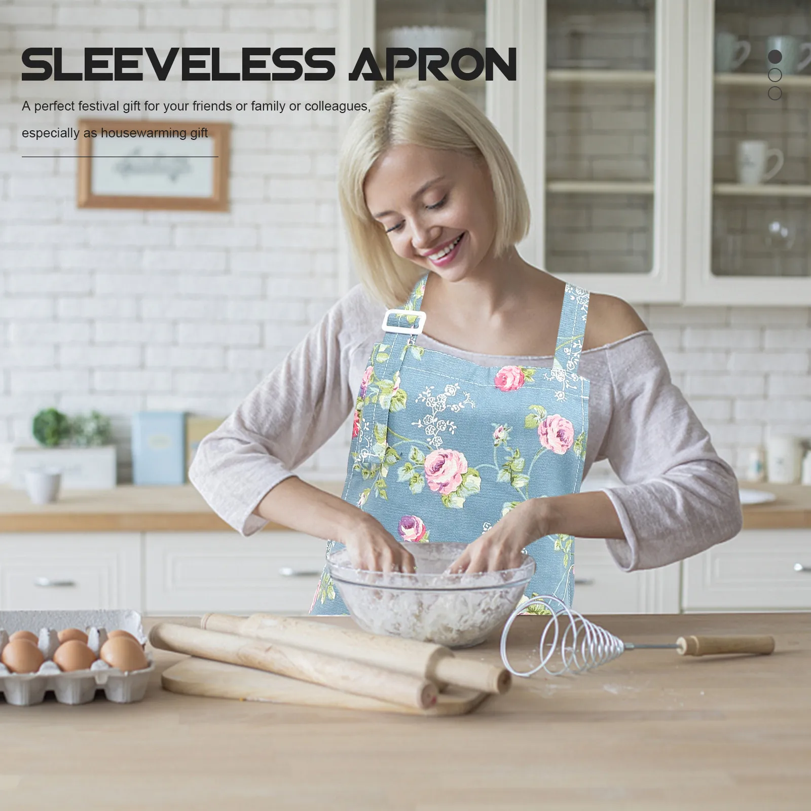 2Pcs Sleeveless Apron Floral Kitchen Women Gardening Clothes Protector Practical Storage Pockets Easy Wear
2Pcs Sleeveless Apron Floral Kitchen Women Gardening Clothes Protector Practical Storage Pockets Easy Wear
