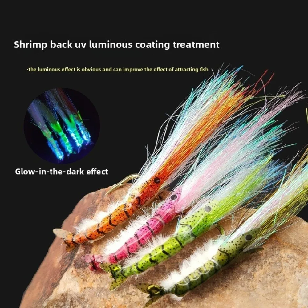 4pcs Shrimp Imitation 8# Hook Ice Dubbing Wing Shrimp Fly Dubbing Material Fishing Lures Bait Sea Fishing
4pcs Shrimp Imitation 8# Hook Ice Dubbing Wing Shrimp Fly Dubbing Material Fishing Lures Bait Sea Fishing
