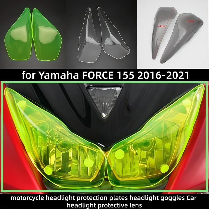 motorcycle headlight protection plates headlight goggles Car headlight protective lens for Yamaha FORCE 155 2016-2021
motorcycle headlight protection plates headlight goggles Car headlight protective lens for Yamaha FORCE 155 2016-2021