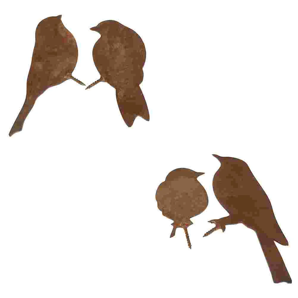 4 Pcs Bird Silhouette Garden Decor Metal Stake Rust Color Realistic Look Figurine Iron Birds Decorations
4 Pcs Bird Silhouette Garden Decor Metal Stake Rust Color Realistic Look Figurine Iron Birds Decorations