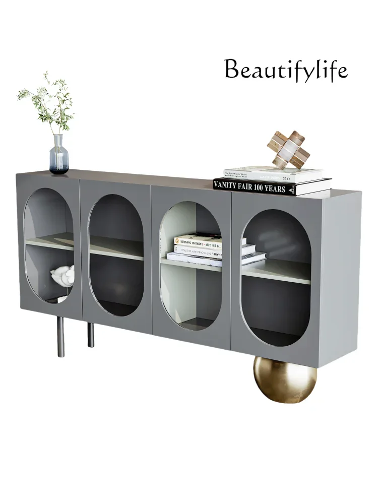 Nordic medieval style solid wood baking paint dining side cabinet simple entrance cabinet
Nordic medieval style solid wood baking paint dining side cabinet simple entrance cabinet