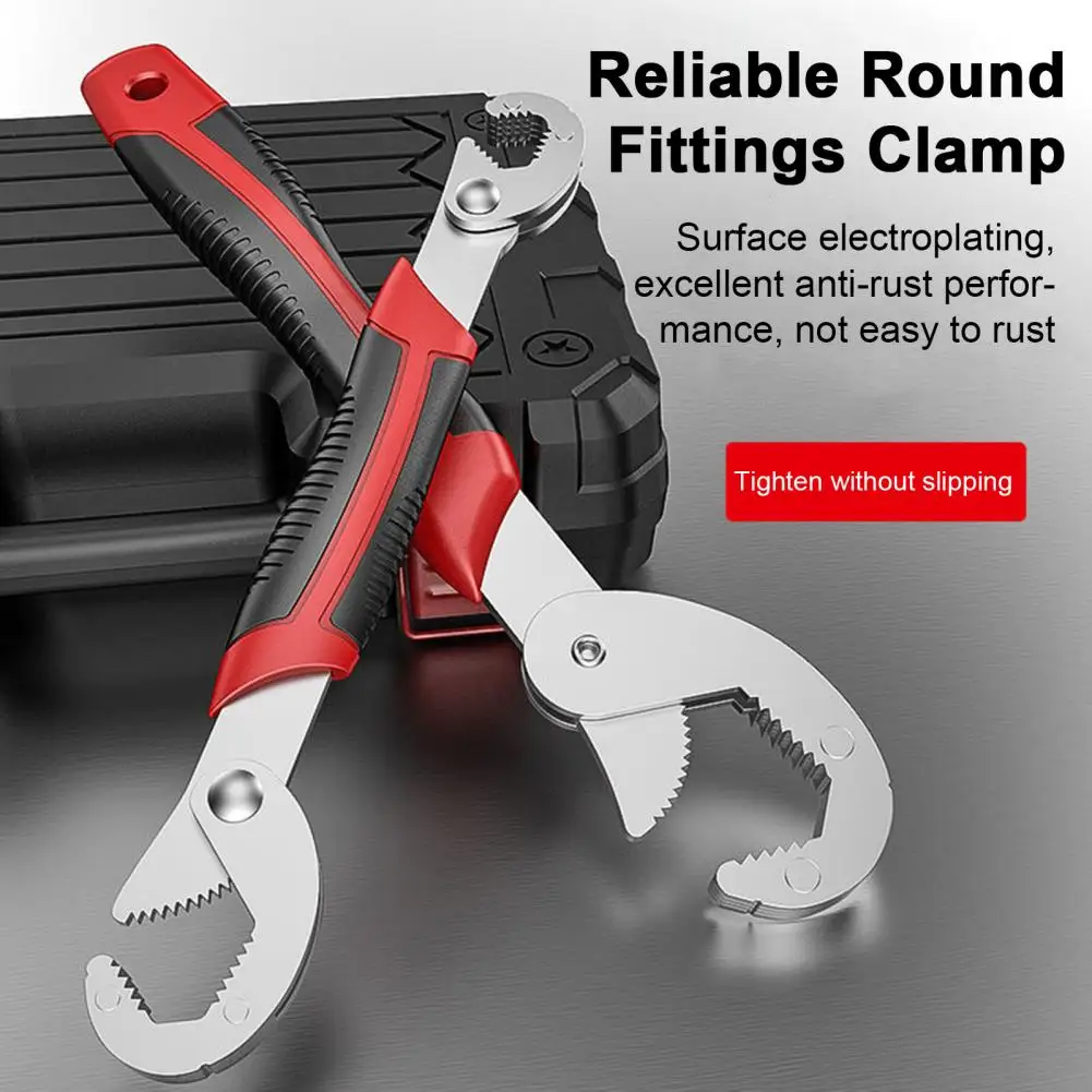 Multifunctional Adjustable Wrench with Non-Slip Handle Pipe Wrench Portable Faucet Sink Plumbing Repair Tools Wrench Set
Multifunctional Adjustable Wrench with Non-Slip Handle Pipe Wrench Portable Faucet Sink Plumbing Repair Tools Wrench Set