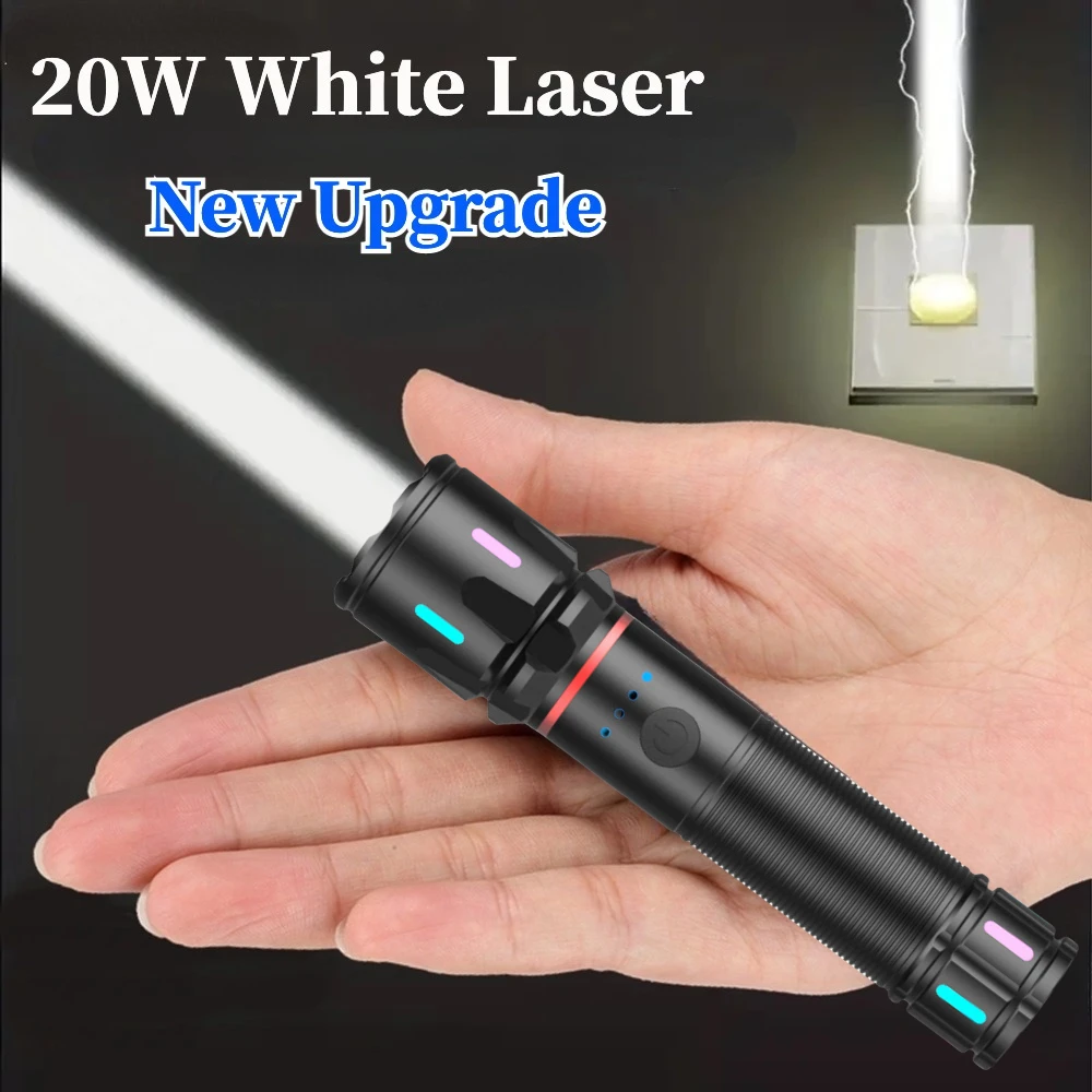 Super Bright Led Flashlight Long Range 2000M Torch Rechargeable Type C Ultra Powerful Tactical Zoom Hand Lamp Camping Lantern
Super Bright Led Flashlight Long Range 2000M Torch Rechargeable Type C Ultra Powerful Tactical Zoom Hand Lamp Camping Lantern