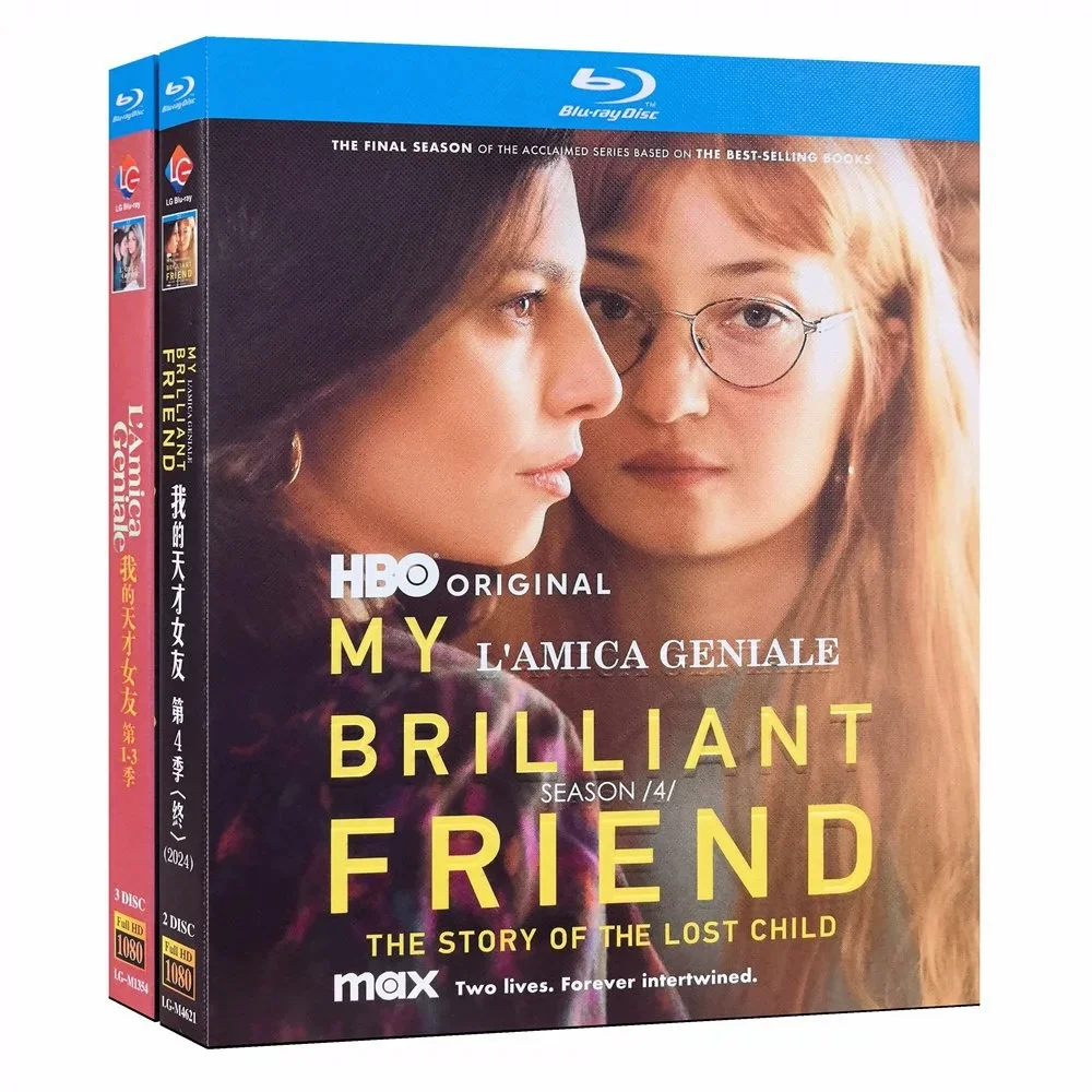 Моя гениальная подружка. Сезоны 1-4. Blu-ray диск.
Моя гениальная подружка. Сезоны 1-4. Blu-ray диск.