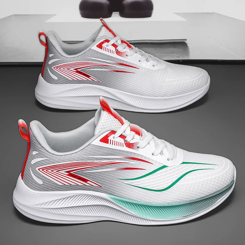 Мужская спортивная обувь, новая летняя сетчатая дышащая устойчивая поддержка лодыжки, противоскользящая амортизирующая мягкая подошва, повседневные кроссовки для мужчин
Мужская спортивная обувь, новая летняя сетчатая дышащая устойчивая поддержка лодыжки, противоскользящая амортизирующая мягкая подошва, повседневные кроссовки для мужчин
