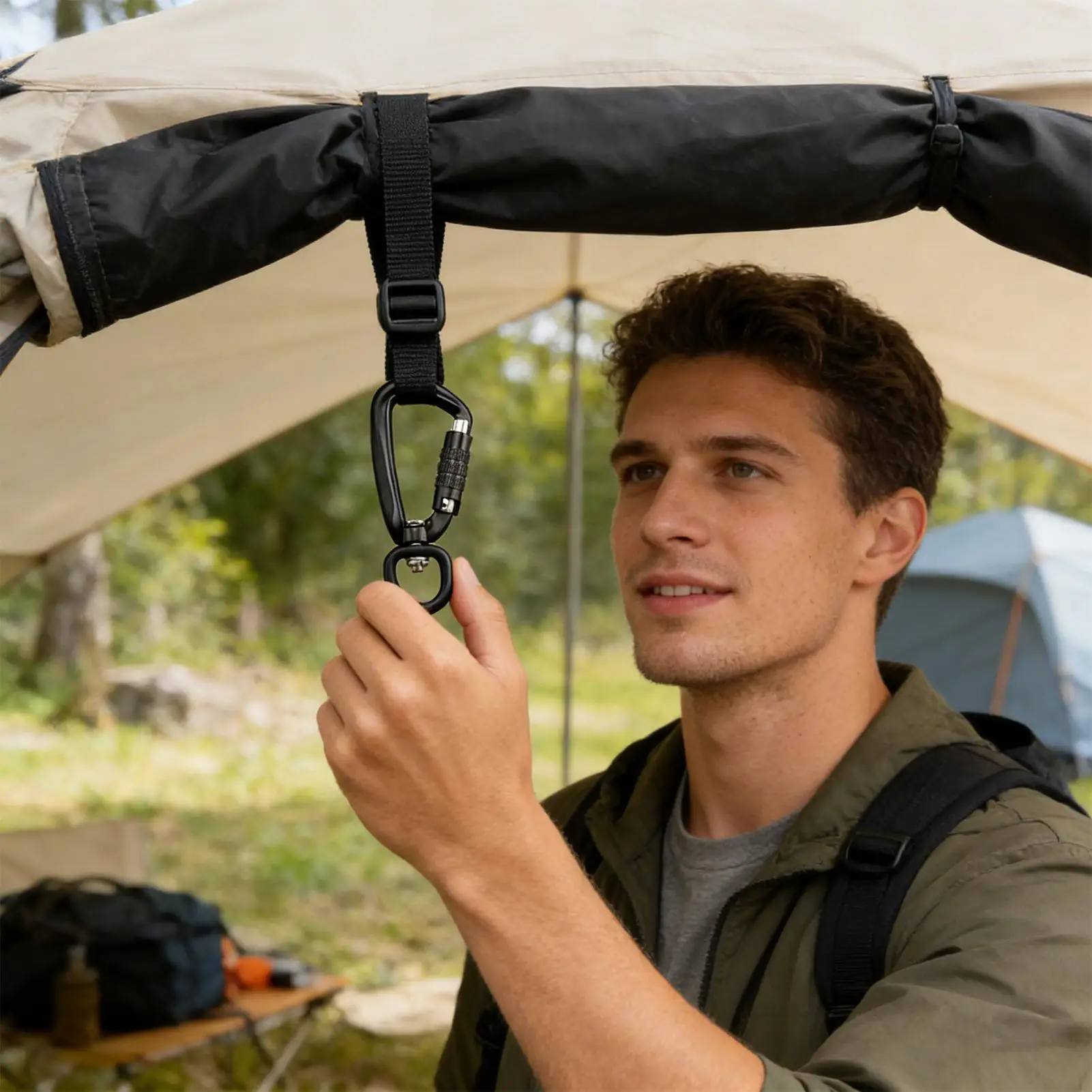 Locking Carabiner Wear Resistant Keychain Spring Hook Carabeaner Hook Buckle For Hiking Camping Outdoor Climbing Mountain
Locking Carabiner Wear Resistant Keychain Spring Hook Carabeaner Hook Buckle For Hiking Camping Outdoor Climbing Mountain