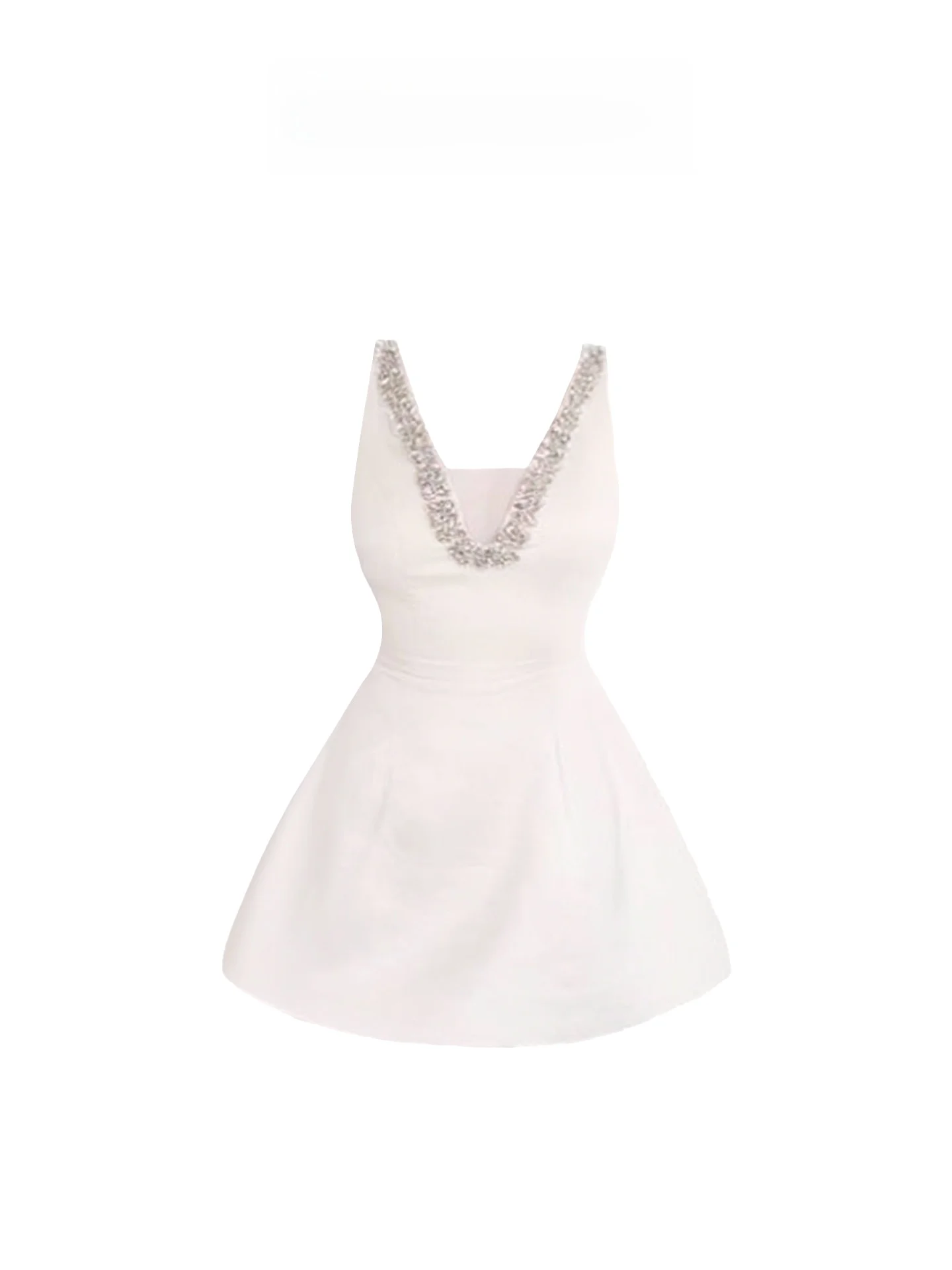Ele Diamond Embedded Strap Dr Women's plus Size Summer High-End Sensation Ele Dr ort A-Line Skirt V-Ne
Ele Diamond Embedded Strap Dr Women's plus Size Summer High-End Sensation Ele Dr ort A-Line Skirt V-Ne