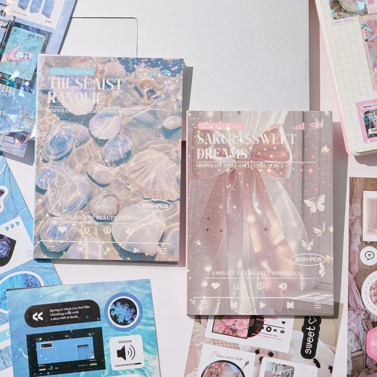 Y2k Star Glitter Flash Film Sticker Book Mini Minimalist Mobilization Series Scrapbooking Ins Korean Style Die-Cut Decor Sticker
Y2k Star Glitter Flash Film Sticker Book Mini Minimalist Mobilization Series Scrapbooking Ins Korean Style Die-Cut Decor Sticker