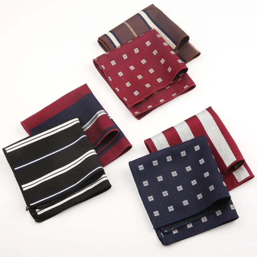 Cotton Blend 24CM High Quality Pocket Square Coffee Black Wine Striped Flower Handkerchiefs Fit Man Groom Formal Wedding Hanky
Cotton Blend 24CM High Quality Pocket Square Coffee Black Wine Striped Flower Handkerchiefs Fit Man Groom Formal Wedding Hanky