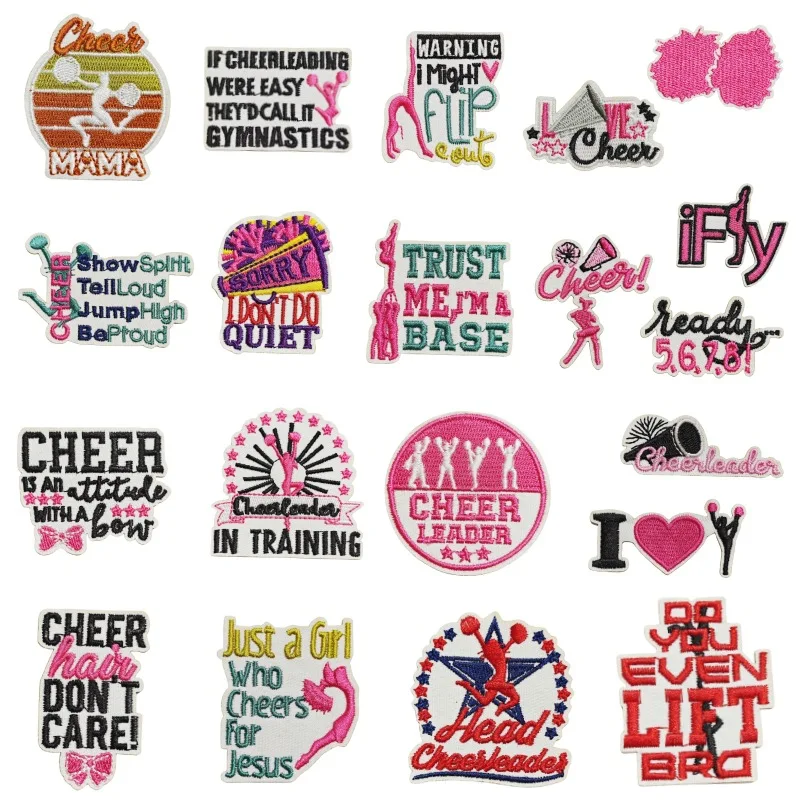 50pcs/Lot Pink Inspiration Embroidery Patch Happy Cheerleading Sports Hat Clothing Decoration Accessory Craft Diy Applique
50pcs/Lot Pink Inspiration Embroidery Patch Happy Cheerleading Sports Hat Clothing Decoration Accessory Craft Diy Applique