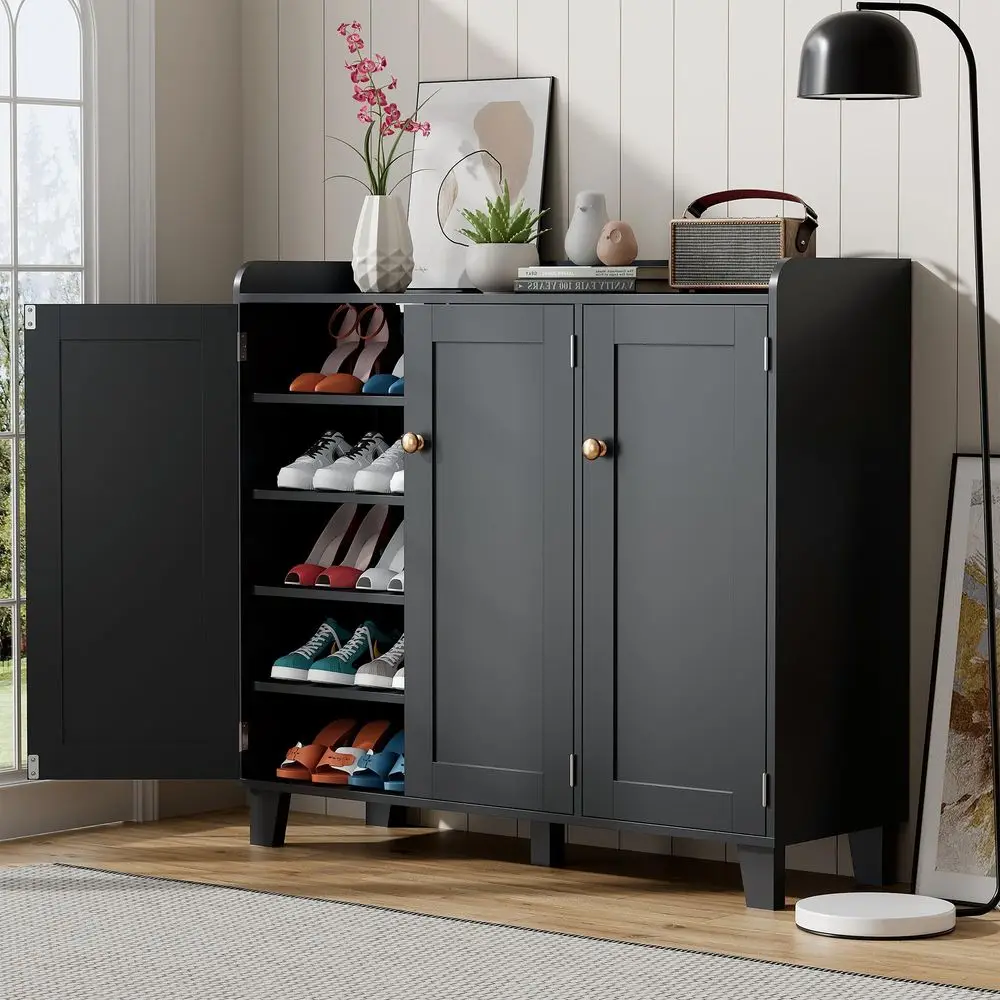 Storage Cabinet with 3 Doors and Adjustable Shelves40 Inch Tall Farmhouse FlatShelf Wooden Shoe CabinetShoe Rack Shoe Organizer
Storage Cabinet with 3 Doors and Adjustable Shelves40 Inch Tall Farmhouse FlatShelf Wooden Shoe CabinetShoe Rack Shoe Organizer
