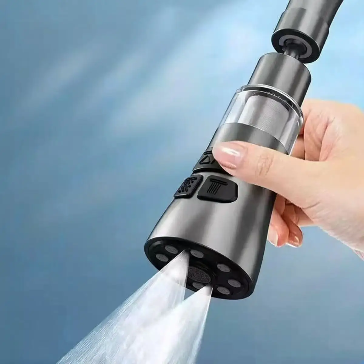 Universal 360 Rotate Kitchen Faucet Extender With Filter Function Aerator Splash Filter Washbasin Faucet Bubbler Nozzle Aerator
Universal 360 Rotate Kitchen Faucet Extender With Filter Function Aerator Splash Filter Washbasin Faucet Bubbler Nozzle Aerator