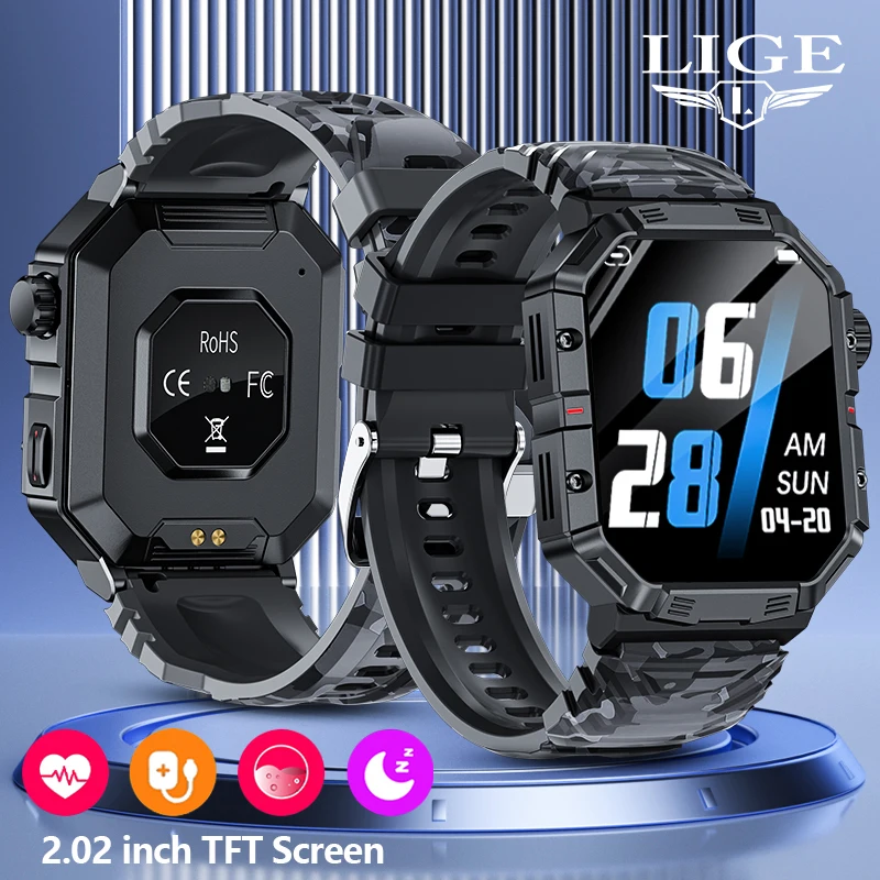 LIGE 2023 New Men 2.02inch Smart Watch Sport Smartwatch Bluetooth Call IP68 Waterproof Outdoor Travel Smartwatch For iOS Android
LIGE 2023 New Men 2.02inch Smart Watch Sport Smartwatch Bluetooth Call IP68 Waterproof Outdoor Travel Smartwatch For iOS Android