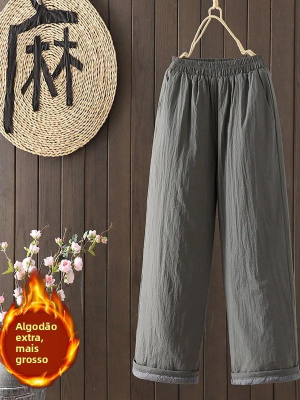 High Waist Artistic Wide Leg Pants Women's Winter Large Size Artistic Retro Versatile Thick Warm Casual Pants
High Waist Artistic Wide Leg Pants Women's Winter Large Size Artistic Retro Versatile Thick Warm Casual Pants