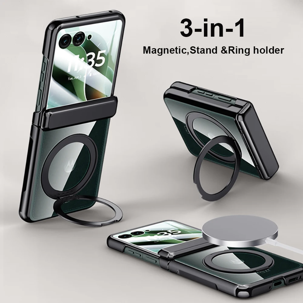 Luxury Plating Magnetic Ring Magsafe Case For Moto Razr 60 Ultra Case Hinge Protector Razr 60 Pro Tempered Glass Film Full Cover
Luxury Plating Magnetic Ring Magsafe Case For Moto Razr 60 Ultra Case Hinge Protector Razr 60 Pro Tempered Glass Film Full Cover