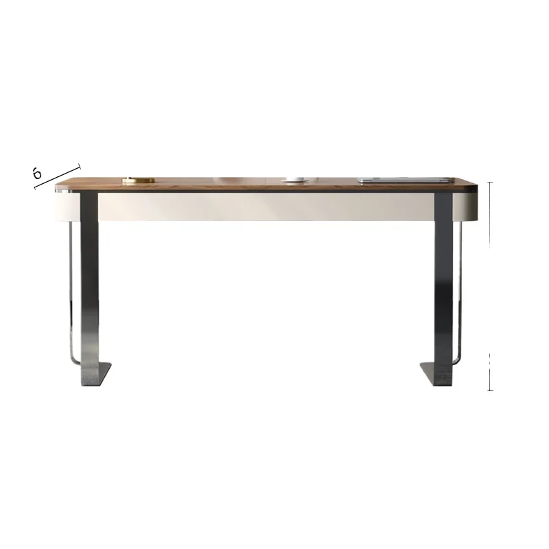 Solid wood desk Villa study Computer table Italian walnut desk Customizable writing desk
Solid wood desk Villa study Computer table Italian walnut desk Customizable writing desk