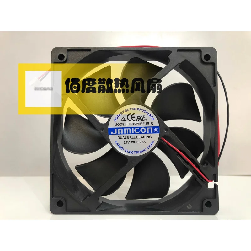 C FOR Jamicon JF1225B2UR-R DC24v 0.28A 12025 12cm 2-Wire Cooling Fan
C FOR Jamicon JF1225B2UR-R DC24v 0.28A 12025 12cm 2-Wire Cooling Fan