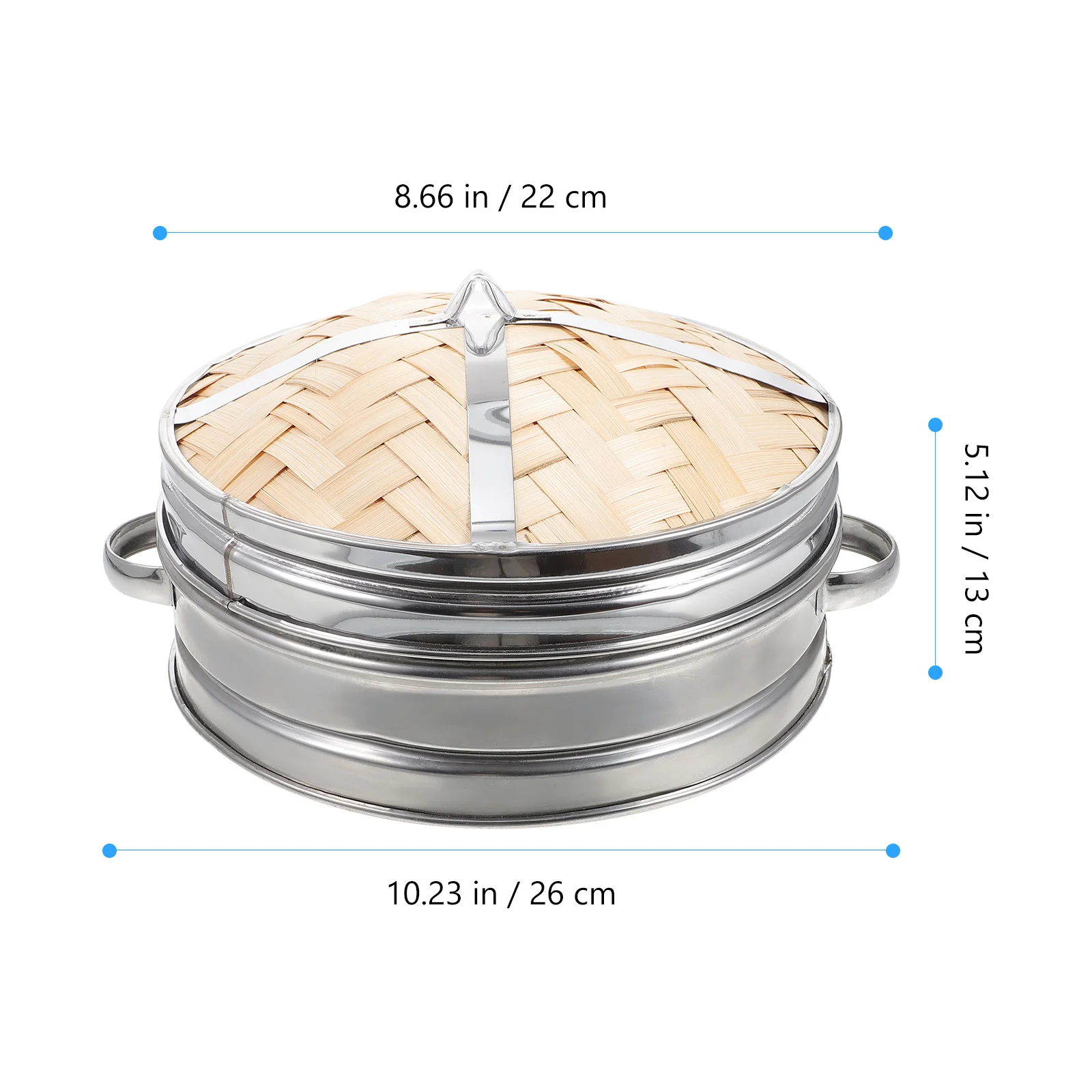 1 Set Of Double Handle Bamboo Steamer Basket Reusable Dustproof Steam Resistant For Dumplings Buns Dim Sum Chinese Food Steamer
1 Set Of Double Handle Bamboo Steamer Basket Reusable Dustproof Steam Resistant For Dumplings Buns Dim Sum Chinese Food Steamer