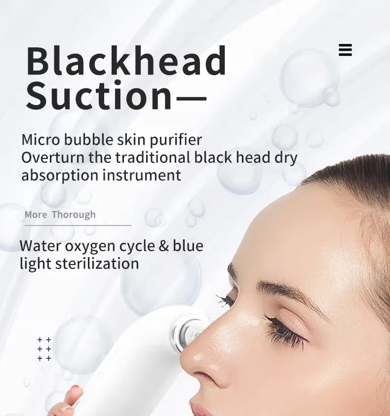 Remover blackheads Aqua facial device black dots sucker pore cleaner Acne blackhead removal tools hydraulic cleaning for face
Remover blackheads Aqua facial device black dots sucker pore cleaner Acne blackhead removal tools hydraulic cleaning for face