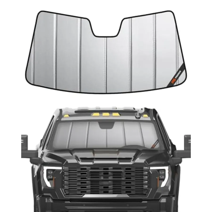Солнцезащитный козырек на лобовое стекло, изготовленный на заказ для Chevrolet Silverado/GMC Sierra 1500 2019-2025 и 2500/3500 HD 2020-2025 (только для новых моделей) - не подходит для других версий.
Солнцезащитный козырек на лобовое стекло, изготовленный на заказ для Chevrolet Silverado/GMC Sierra 1500 2019-2025 и 2500/3500 HD 2020-2025 (только для новых моделей) - не подходит для других версий.