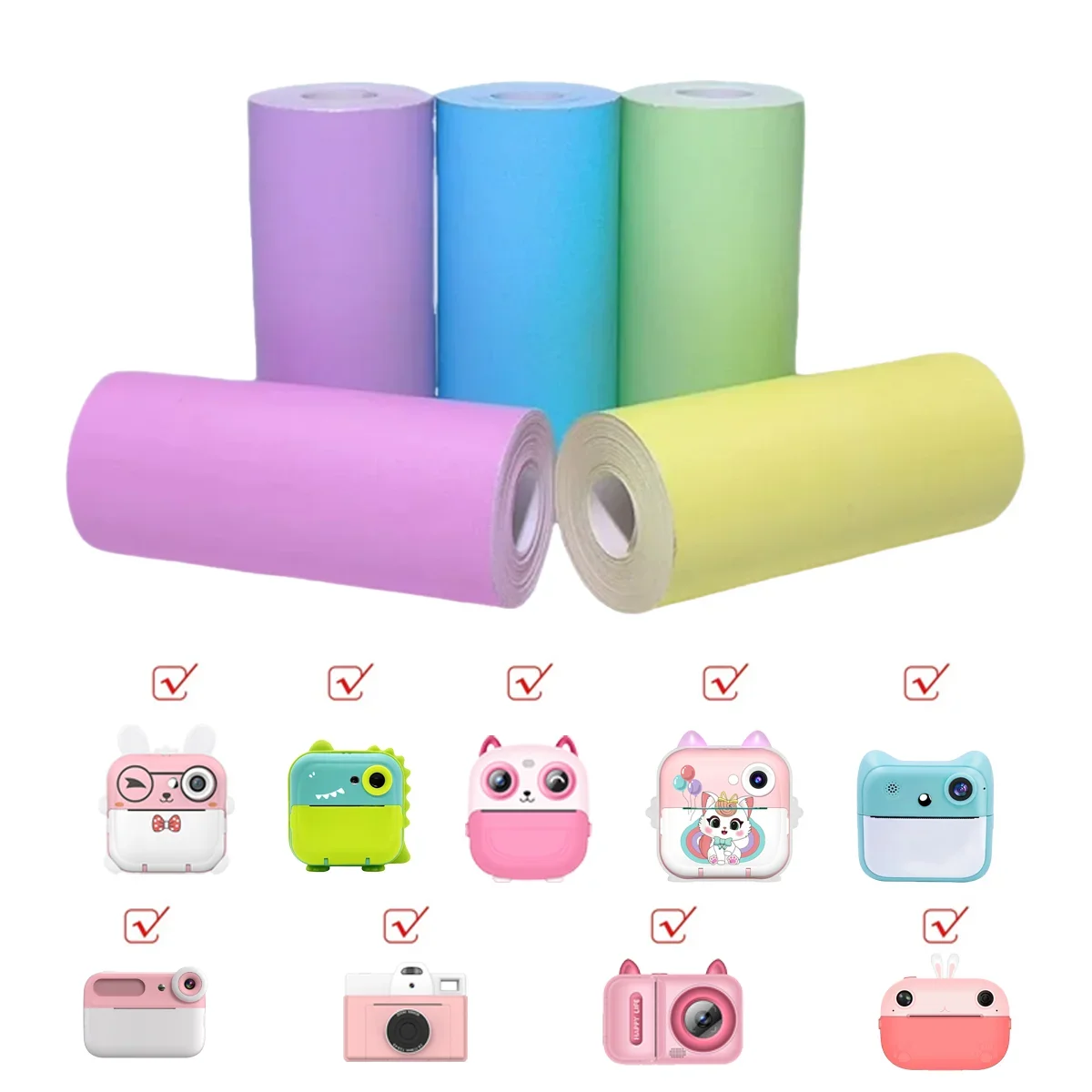 Mini Thermal Printer Instant Camera Stickers for Study Notes Pictures DIY and for Mini Inkless Thermal Sticker Printer BPA Free
Mini Thermal Printer Instant Camera Stickers for Study Notes Pictures DIY and for Mini Inkless Thermal Sticker Printer BPA Free