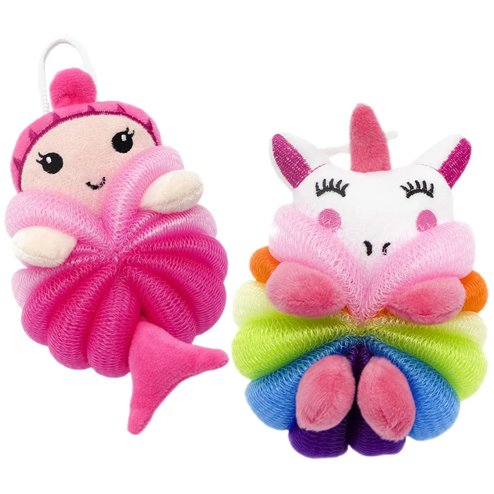 2Pcs Bath Ball Kids Shower Skin Cleaning Scrubber Exfoliating Sponge Child Unicorn Bathroom Accessories
2Pcs Bath Ball Kids Shower Skin Cleaning Scrubber Exfoliating Sponge Child Unicorn Bathroom Accessories
