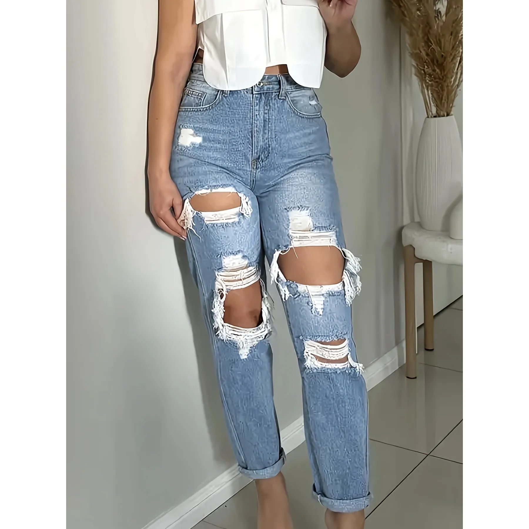 Летние женские джинсовые джинсы с несколькими цветами, практичный дизайн с дырками, низкая талия, материал из искусственной кожи, модные модные женские джинсы Sle Faionable
Летние женские джинсовые джинсы с несколькими цветами, практичный дизайн с дырками, низкая талия, материал из искусственной кожи, модные модные женские джинсы Sle Faionable