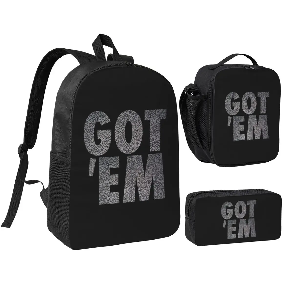 Got Em Backpack Student BookBag School Bag Shoulder Bags 3ps Insulated Lunch Bag Pencil Case
Got Em Backpack Student BookBag School Bag Shoulder Bags 3ps Insulated Lunch Bag Pencil Case