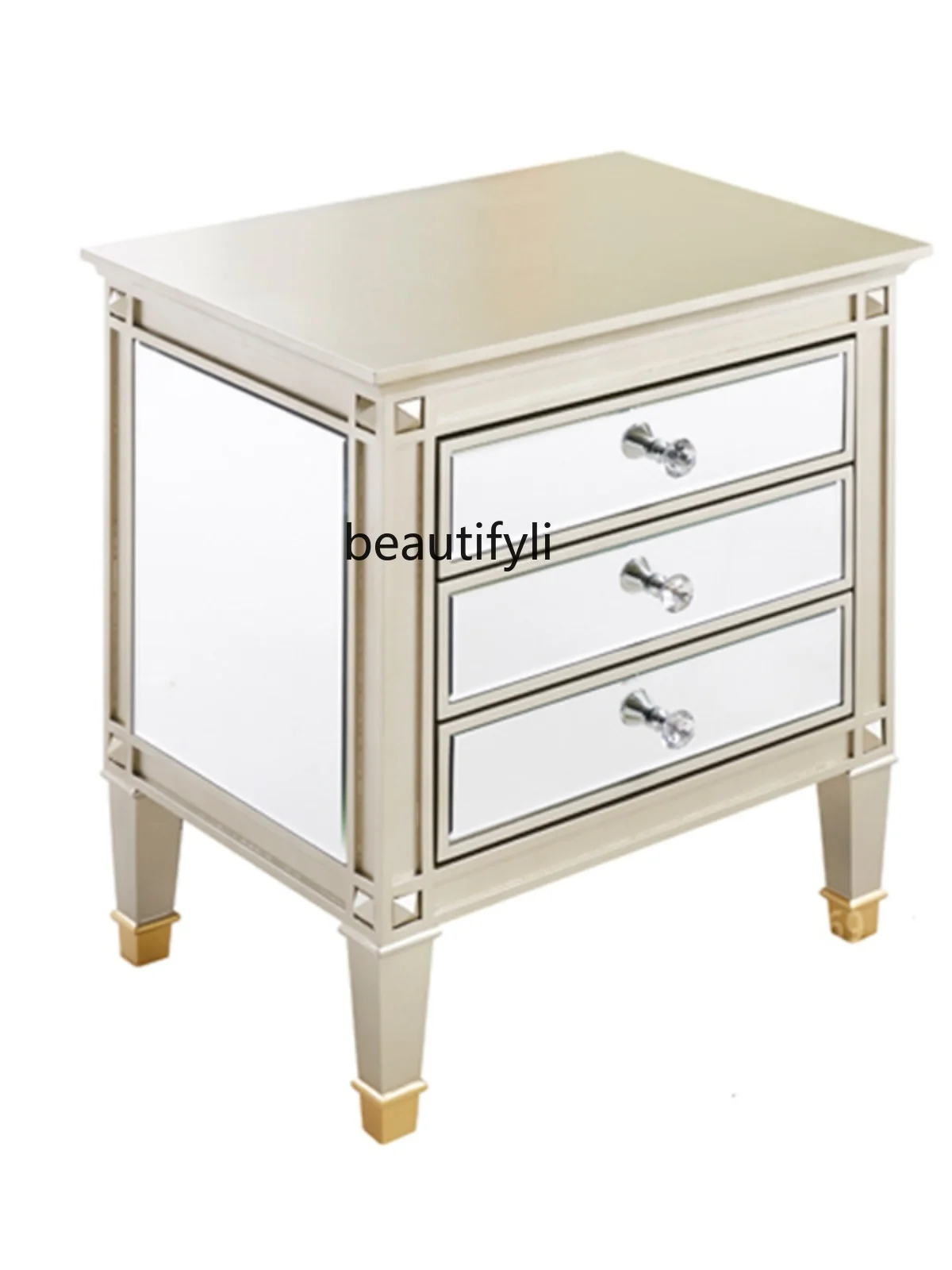 Modern Mirror Bedside Side Table Simple Locker Solid Wood Complete Household Storage American Shell
Modern Mirror Bedside Side Table Simple Locker Solid Wood Complete Household Storage American Shell