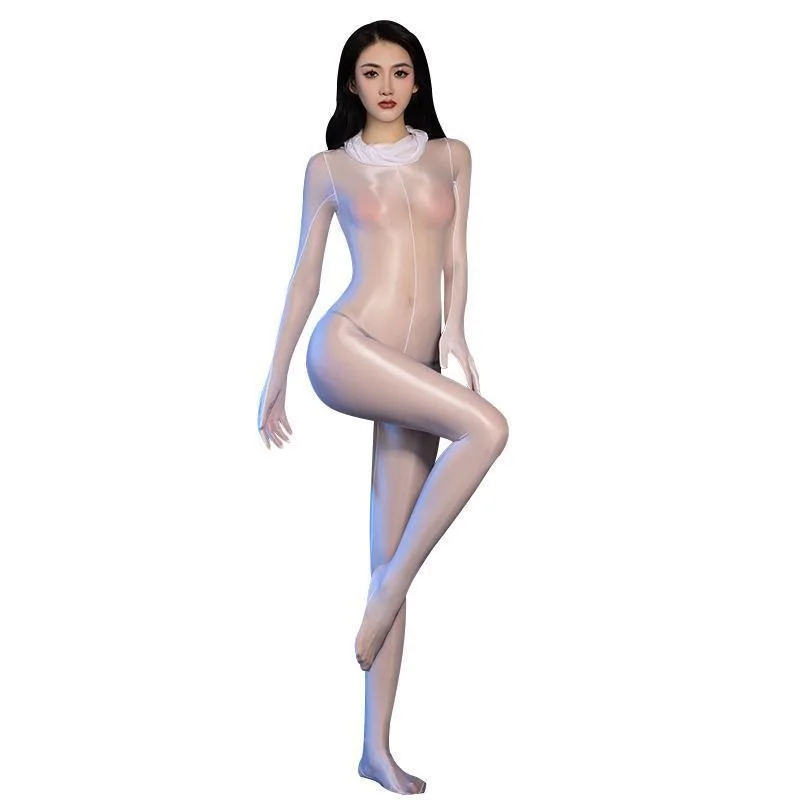 Transparent Open Crotch Bodystockings Full Body Jumpsuit High Collar Skinny Bodysuit Sheer Soft Onesie Silky Sexy Lingerie Women
Transparent Open Crotch Bodystockings Full Body Jumpsuit High Collar Skinny Bodysuit Sheer Soft Onesie Silky Sexy Lingerie Women