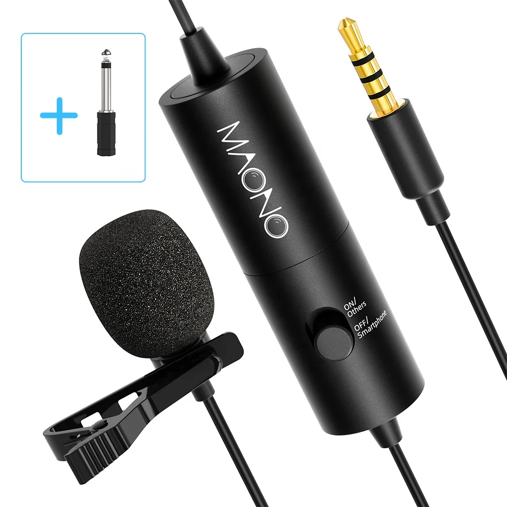 MAONO Professional Lavalier Microphone Collar Mic Wired Lapel Microphone for Interview Phone Live Streaming Lapel Mic
MAONO Professional Lavalier Microphone Collar Mic Wired Lapel Microphone for Interview Phone Live Streaming Lapel Mic