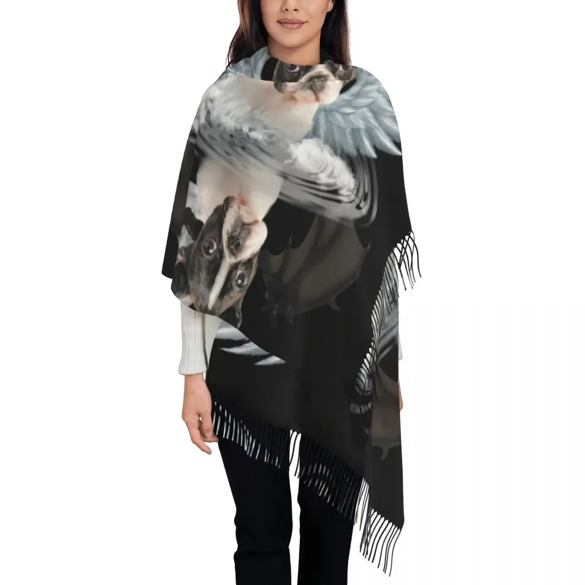 Angel Terrier Shadow Under Water Devil Boston Terrier Scarf Wrap Long Winter Fall Warm Tassel Shawl Dog Pattern Scarves
Angel Terrier Shadow Under Water Devil Boston Terrier Scarf Wrap Long Winter Fall Warm Tassel Shawl Dog Pattern Scarves