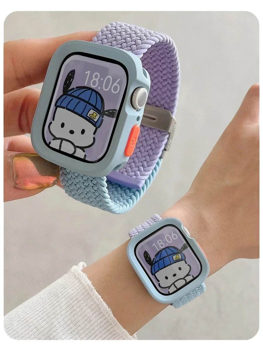 Candy Silicone Case+Strap For Apple Watch Series 9 8 7 45mm 41mm Band SE 6 5 4 44mm 40mm Nylon correa Strap iwatch Ultra 2 49mm
Candy Silicone Case+Strap For Apple Watch Series 9 8 7 45mm 41mm Band SE 6 5 4 44mm 40mm Nylon correa Strap iwatch Ultra 2 49mm