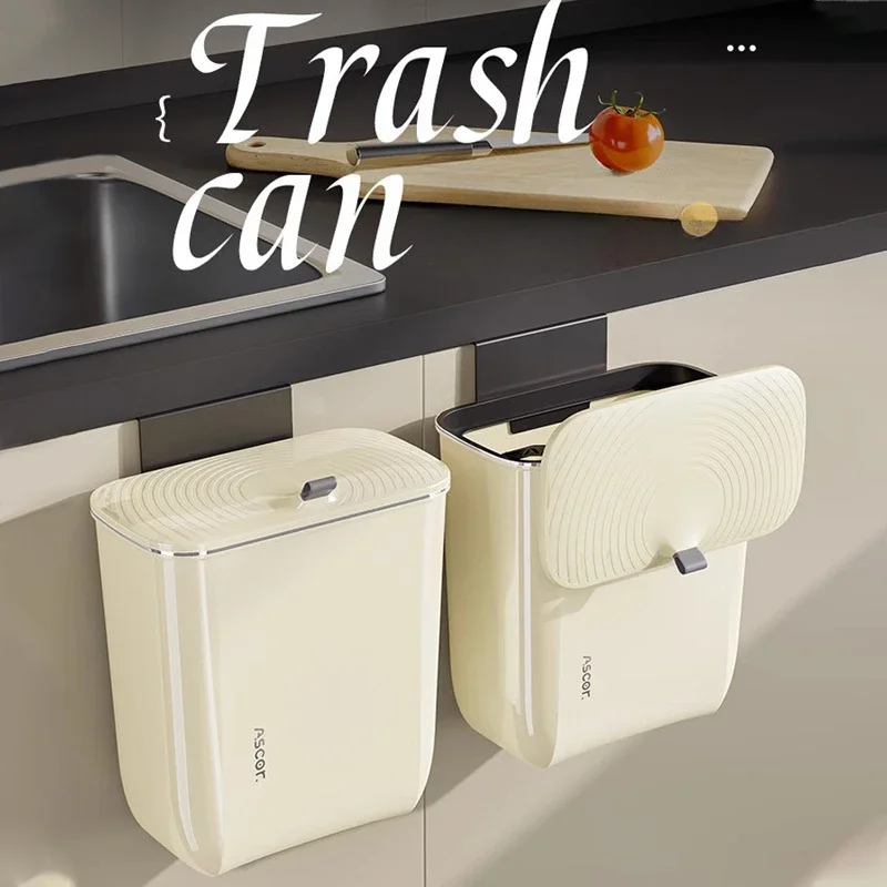 Kitchen Dustbin Wall-mounted 7/9L Capacity Trash Can with Cover Household Bathroom Living Room Bedroom Light Luxury Paper Basket
Kitchen Dustbin Wall-mounted 7/9L Capacity Trash Can with Cover Household Bathroom Living Room Bedroom Light Luxury Paper Basket