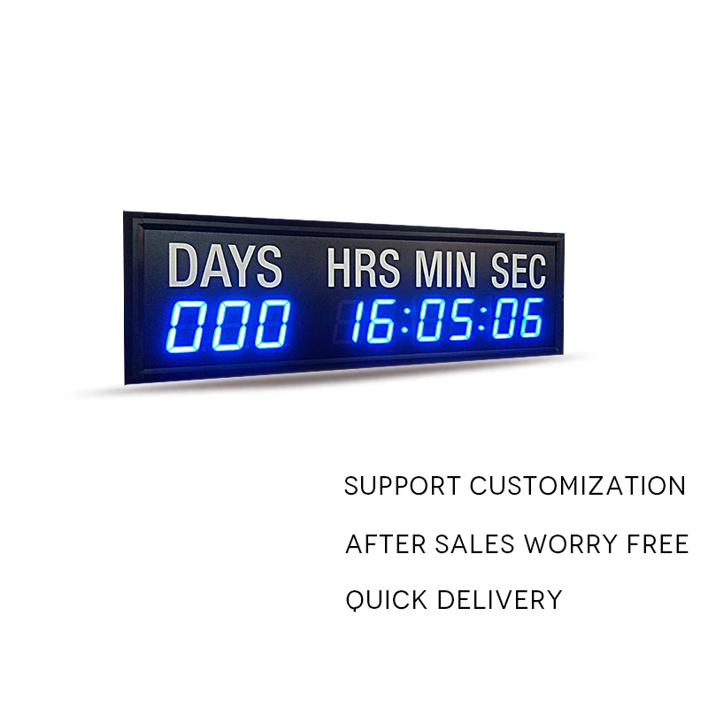 Honghao 9-digit 1.8-inch LED Digital Countdown Clock Timer Cross-match Timer, Day Hour Minute Second Timer
Honghao 9-digit 1.8-inch LED Digital Countdown Clock Timer Cross-match Timer, Day Hour Minute Second Timer