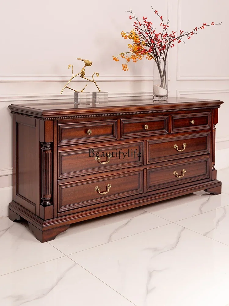 yj9 American-style Solid Wood Chest of Drawers Bedroom Bedside Multi-functional Storage Cabinet
yj9 American-style Solid Wood Chest of Drawers Bedroom Bedside Multi-functional Storage Cabinet