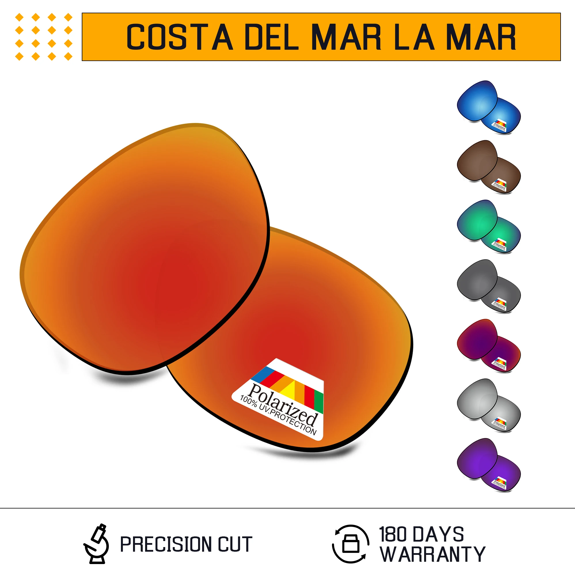 Bwake Polarized Replacement Lenses for-Costa Del Mar La Mar Sunglasses Frame - Multiple Options
Bwake Polarized Replacement Lenses for-Costa Del Mar La Mar Sunglasses Frame - Multiple Options